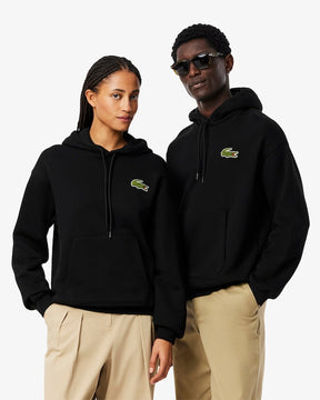 Moletom folgado com detalhe de emblema