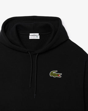 Moletom folgado com detalhe de emblema