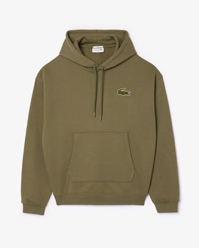 Moletom folgado com detalhe de emblema