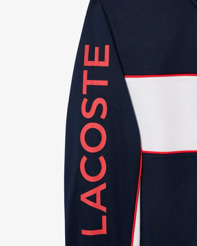 Casaco desportivo com zíper e estampa da marca