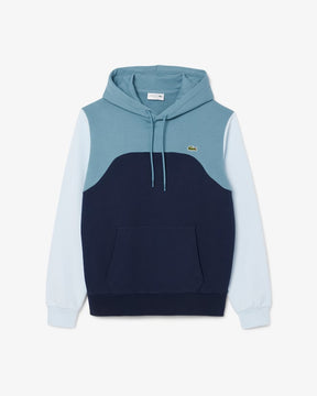 Casaco com corte clássico e blocos de cores