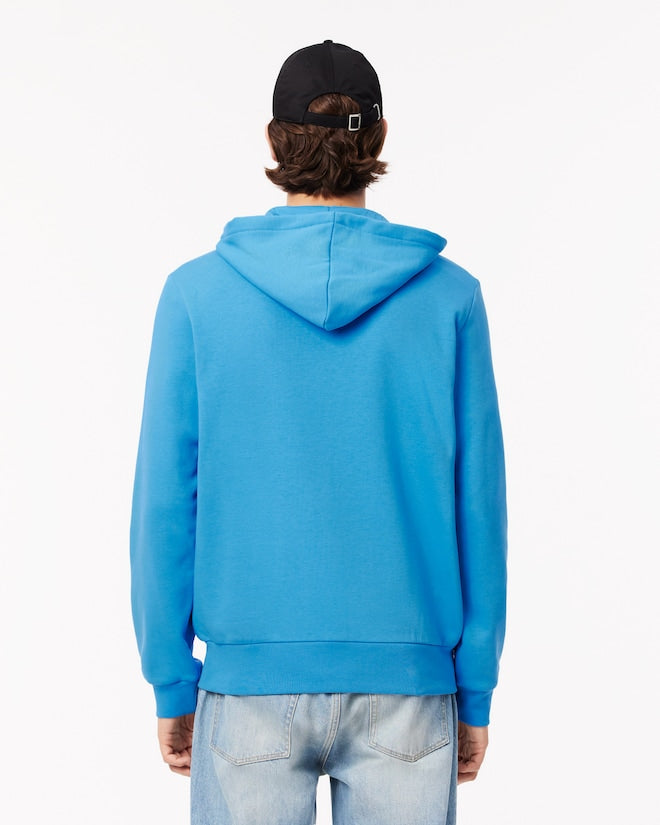 Casaco com capuz e zíper