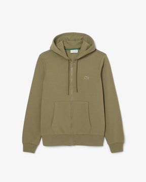 Casaco com capuz e zíper