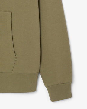 Casaco com capuz e zíper