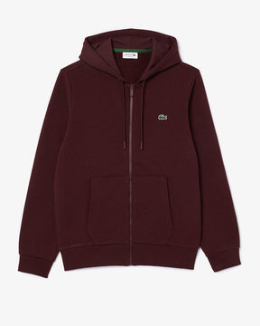 Casaco com capuz e zíper