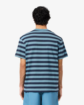 T-shirt de malha jersey com estampa listrada