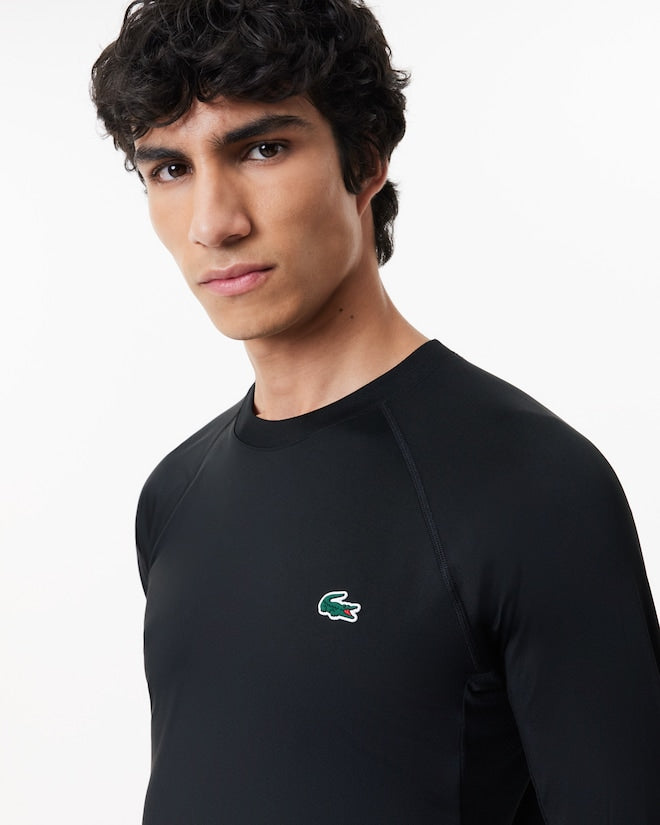 T-shirt manga longa desportiva elástica slim fit