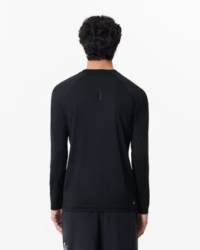 T-shirt manga longa desportiva elástica slim fit