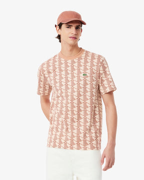 T-shirt de algodão com monograma