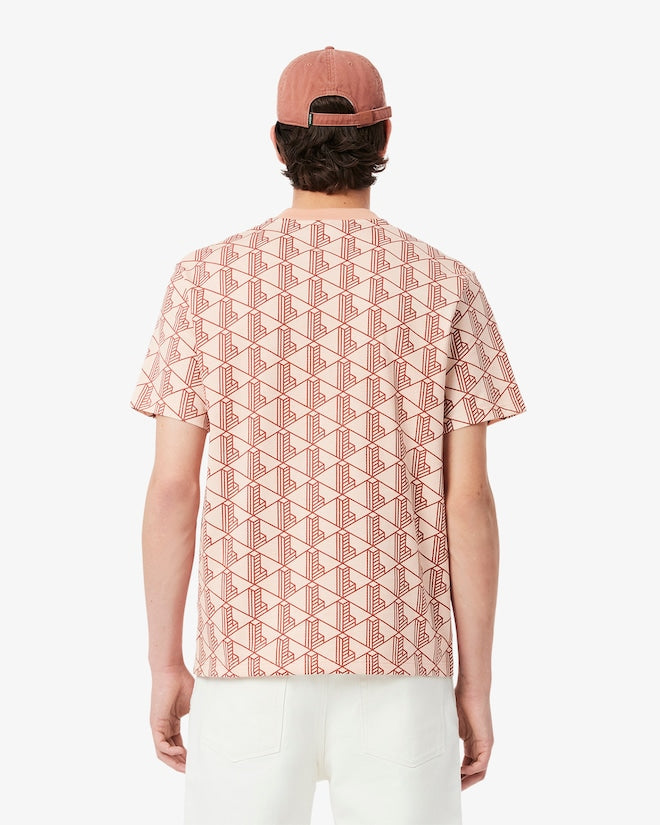 T-shirt de algodão com monograma