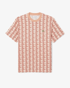 T-shirt de algodão com monograma