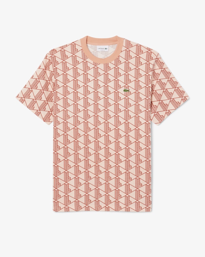 T-shirt de algodão com monograma