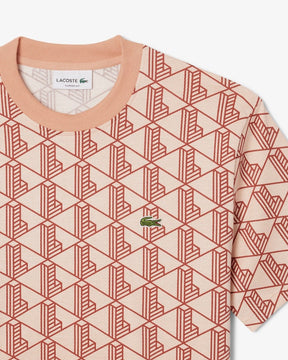 T-shirt de algodão com monograma