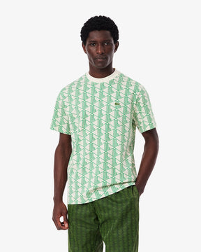 T-shirt de algodão com monograma