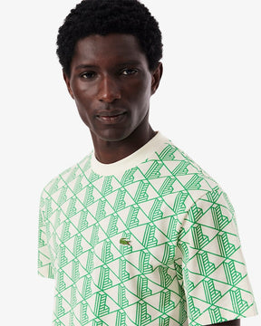 T-shirt de algodão com monograma