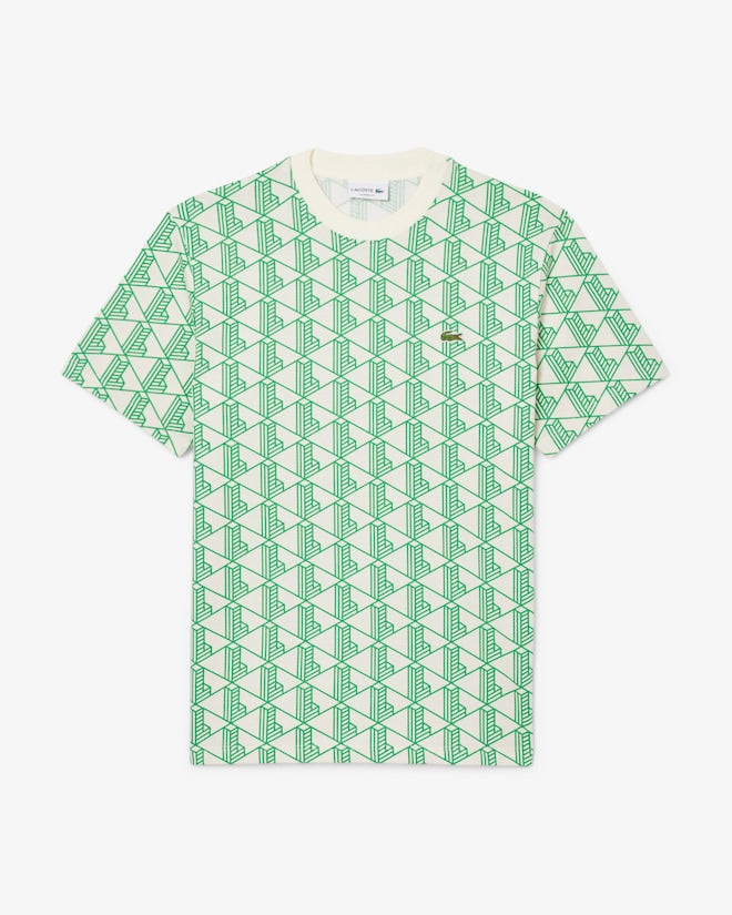 T-shirt de algodão com monograma