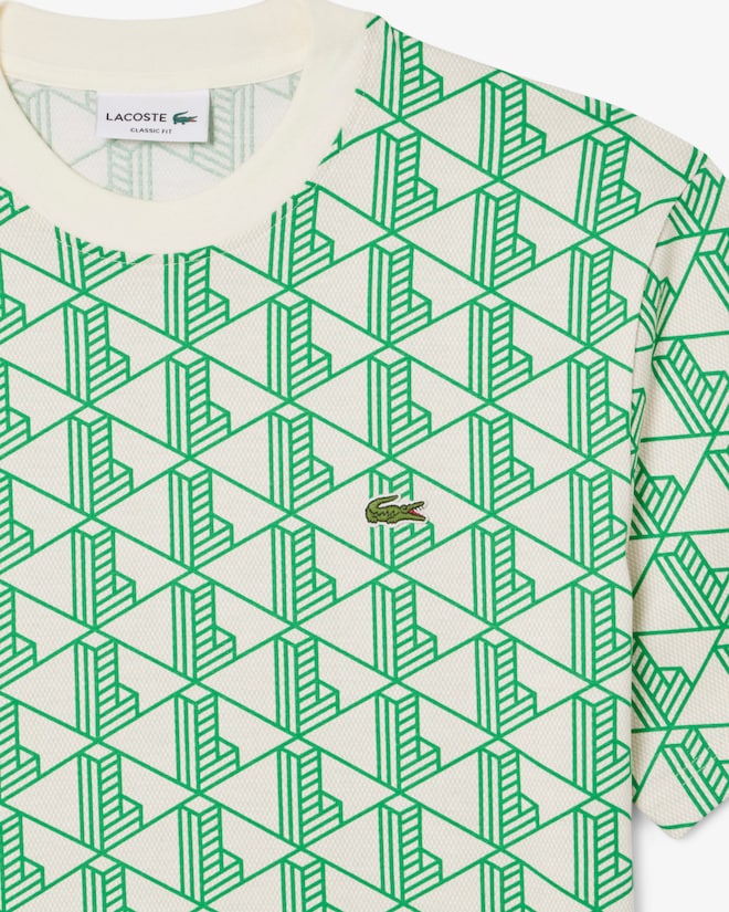 T-shirt de algodão com monograma