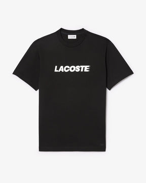 T-shirt com logotipo de algodão grosso