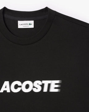 T-shirt com logotipo de algodão grosso
