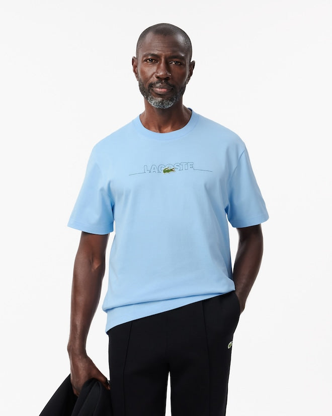 T-shirt bordada de fabricação francesa