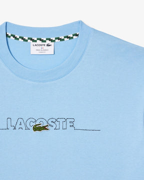 T-shirt bordada de fabricação francesa