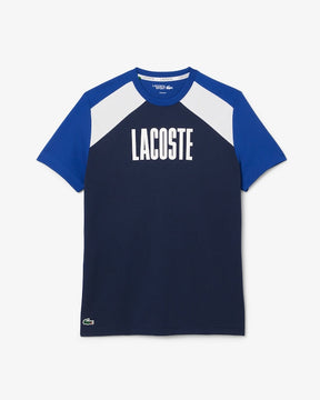 T-shirt desportiva com blocos de cores