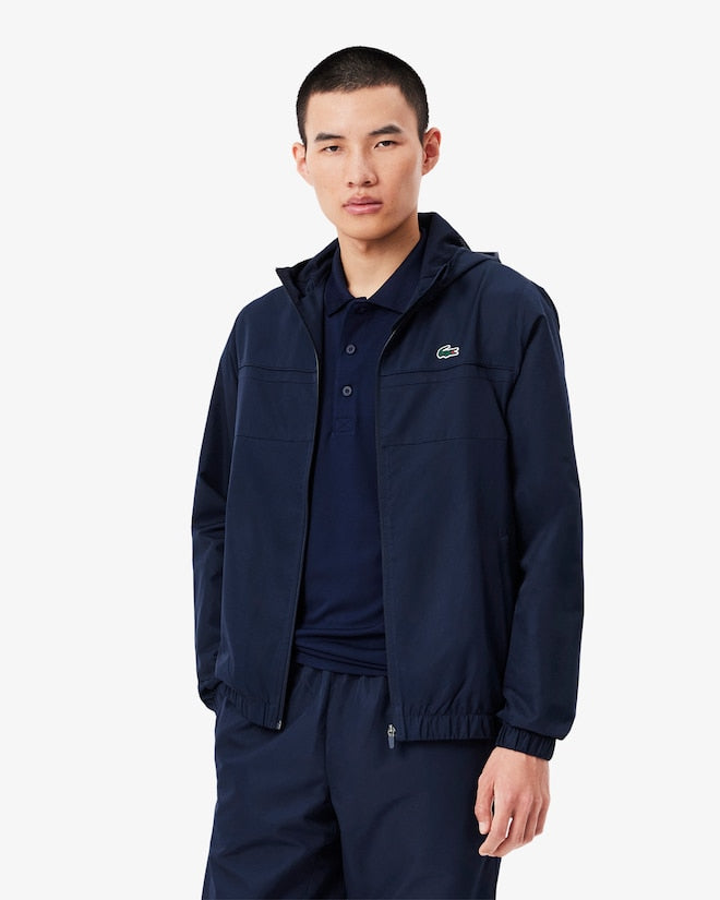 Conjunto azul escuro com logo