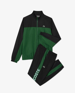 Conjunto verde e preto com logo