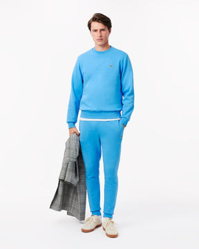 Calça azul de ajuste regular com logo