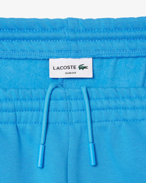 Calça azul de ajuste regular com logo